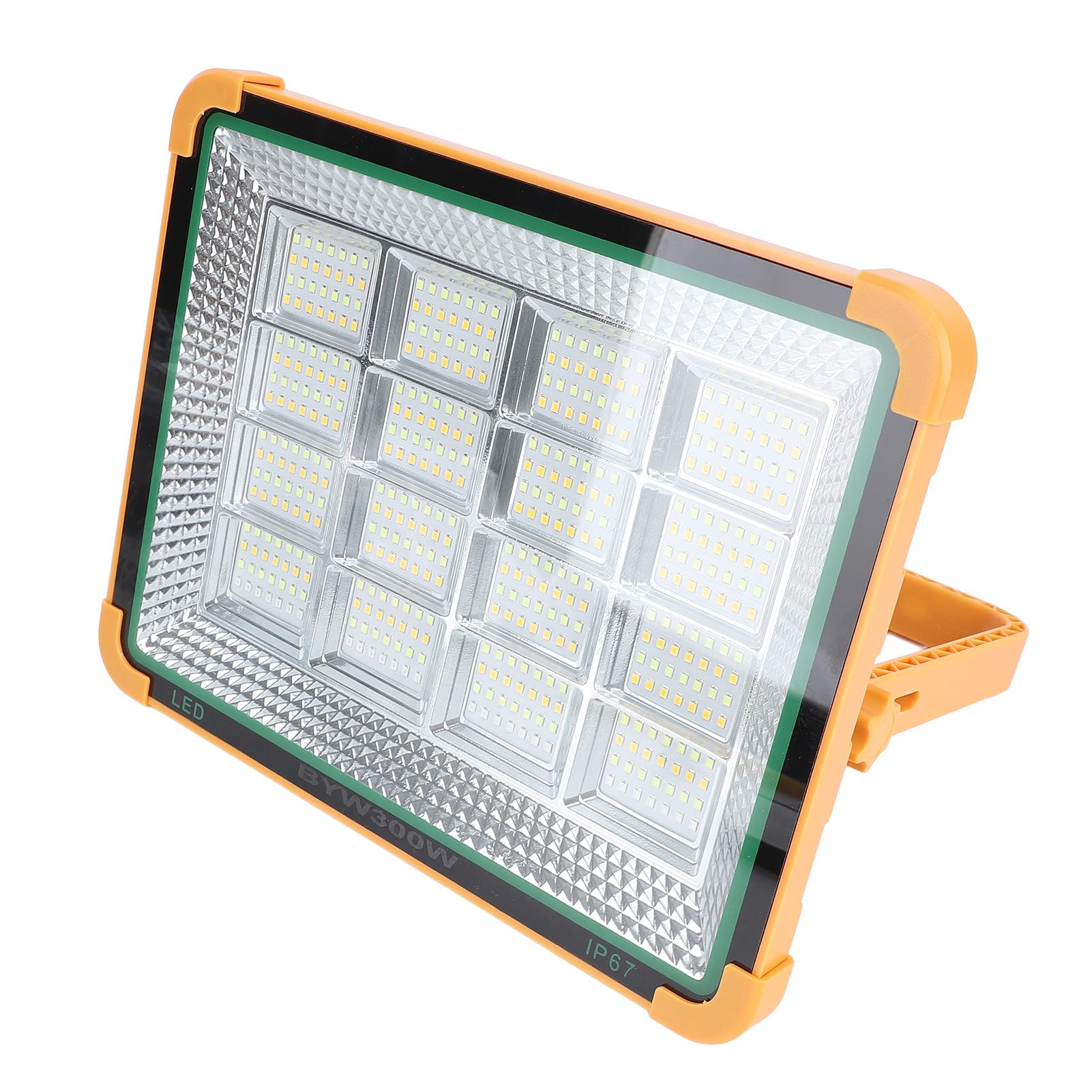 Luce Lavoro Solare a LED, 4 Modalità Luce Lavoro Solare, 300W 25000LM Ricaricabile Luce Lavoro di Emergenza Faro di Inondazione con Staffa per Meccanico Campeggio Pesca