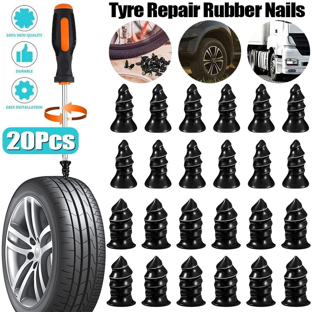 LIMBANI BROTHERS 10pcs Vacuum Tyre Repair Nail Car Scooter Bike Universal Tubeless Rubber Na-AJ 3