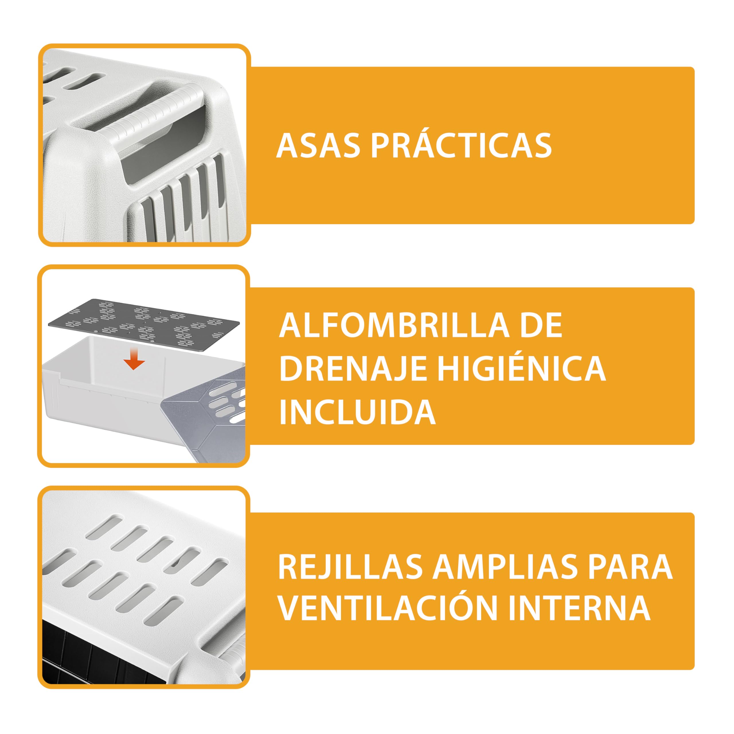 Ferplast Transportín para Perros para Automóvil Atlas Car Mini con Rejillas de ventilación, Alfombrilla de Drenaje incluida