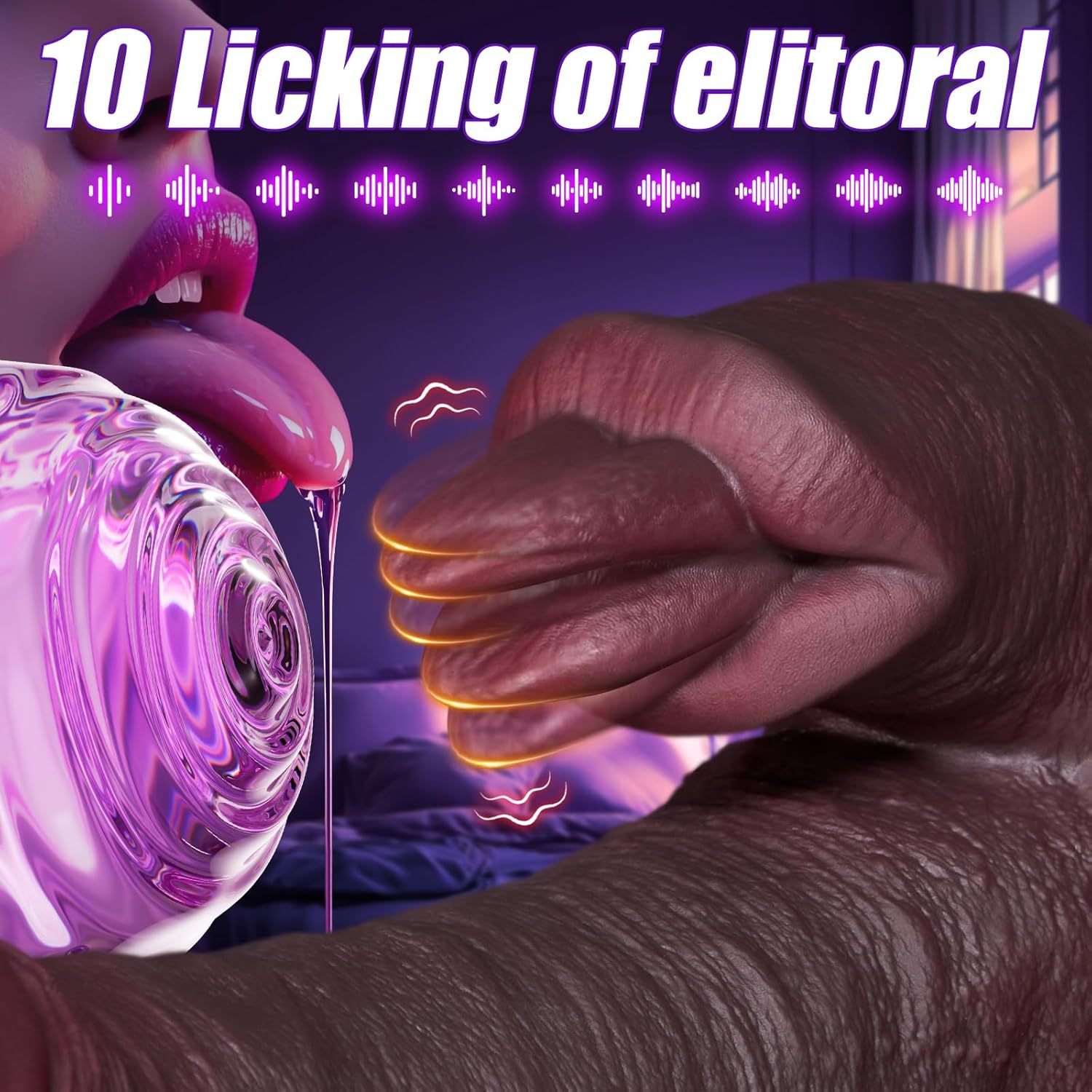 Black Dildo Vibrator Sex Toys - Big Thrusting Dildos Adult Toy with 7 Thrusting 10 Vibrating Modes for G-Spot Anal Clitoral Stimulation, Realistic Anal Dildos Adult Sex Toy for Women & Couples