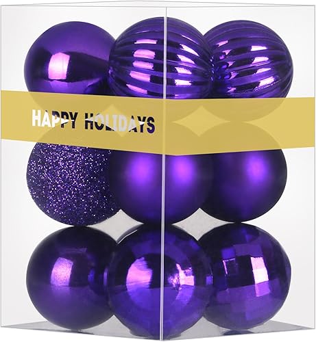 Vista 138 de GameXcel 18 Esferas Navideñas para Árbol de Navidad - Decoraciones de Árbol de Navidad Irrompibles Bola Colgante Mediana Azul Cielo 2.5 pulgadas x