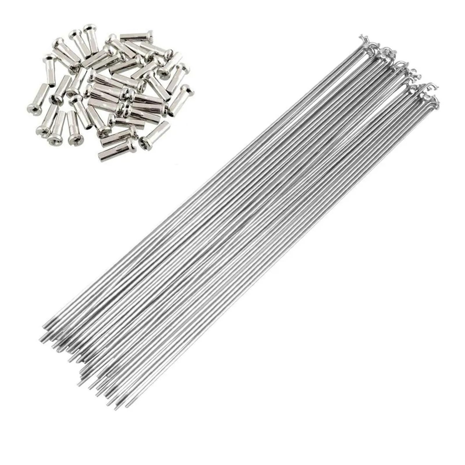 10 pezzi 14G in acciaio inox per raggi della bicicletta con nippli ad alta resistenza per mountain bike bici da strada (266 mm)