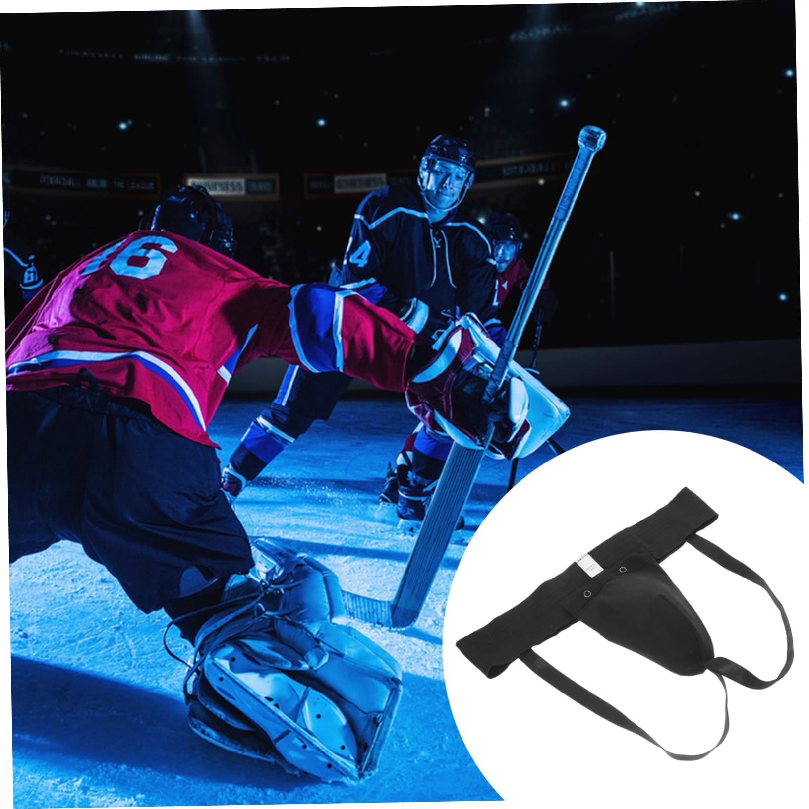 TENDYCOCO Boxing Crotch Pants Accessories for Boxing Supply Integrated Groin Guard Breathable Groin Guard Wear-resistant Crotch Protector Integrated Crotch Guard Groin Protector Cotton Black