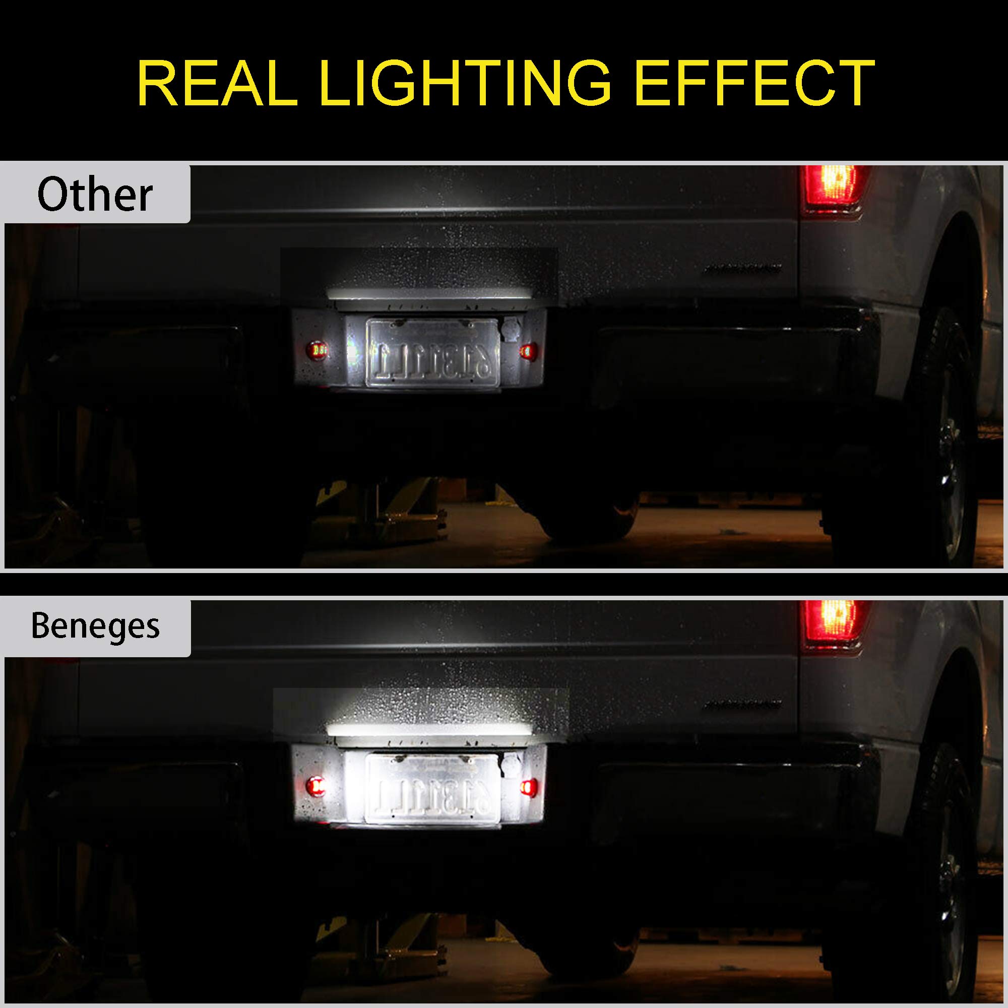 GZLMMY Éclairage de plaque d'immatriculation LED de rechange pour Ford F-150 F-250 F-350 F-450 F-550 Superduty Ranger Explorer Bronco Excursion (blanc GZLMMY Éclairage de plaque d'immatriculation LED de rechange pour Ford F-150 F-250 F-350 F-450 F-550 Superduty Ranger Explorer Bronco Excursion (blanc