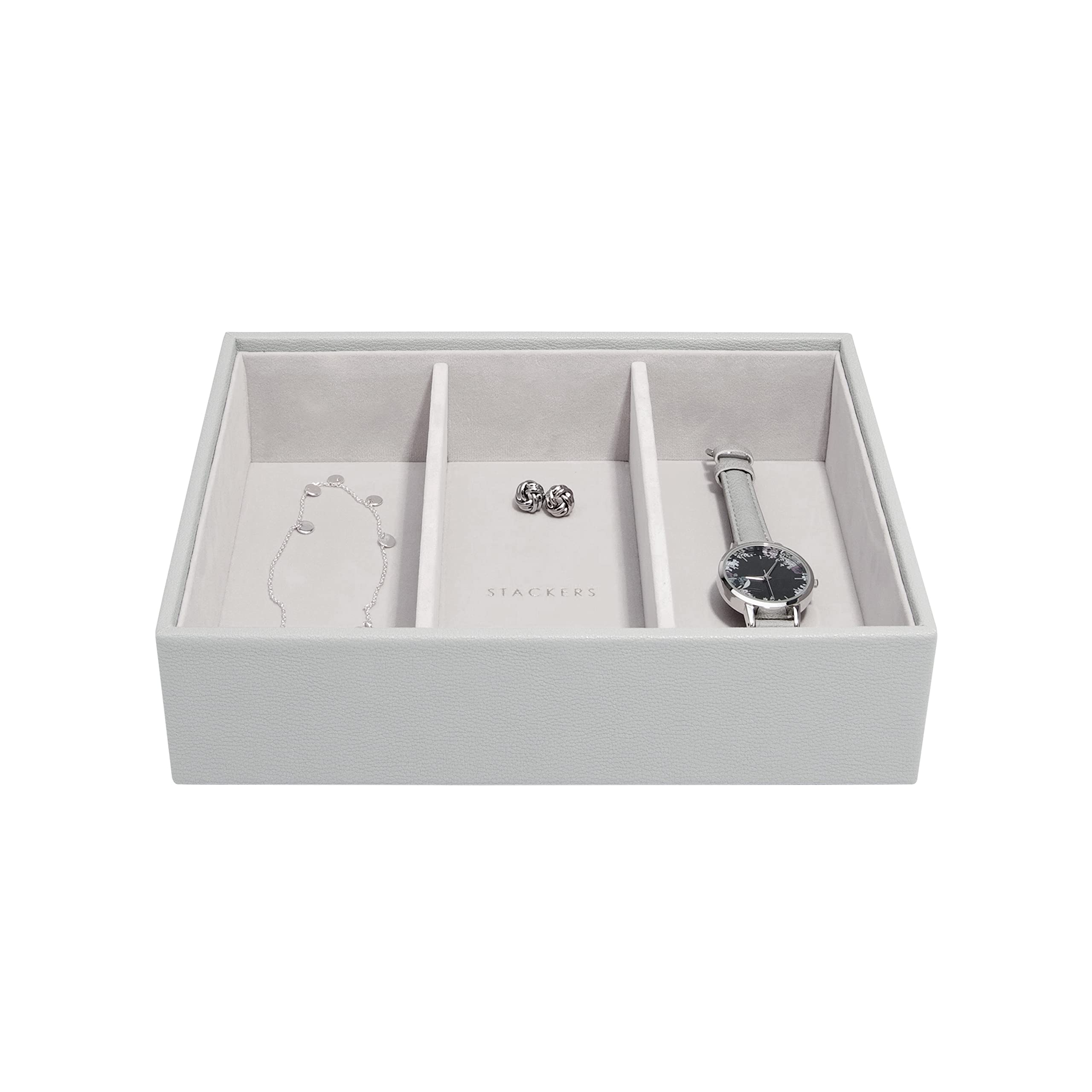 Stackers Grau Schmuckfach für Schmuckschatulle Uhren/Accessoires