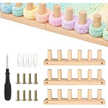 Wooden Chunky Knitting Blanket Loom 3-in-1 Adjustable 35in/90cm Loom for Chunky Yarn, Knitting Loom for Blankets, Throws & Big Yarn Projects, DIY Craft Kit for Beginners & Craft Enthusiasts