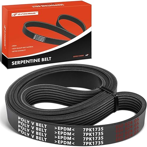 A-Premium 31110RLF003 Engine Serpentine Drive Belt Compatible with Honda CR-V CRV 2002-2006 2.4L & Dodge Ram 1500 2004-2006 8.3L, Viper 2003-2006 8.3L, Gas