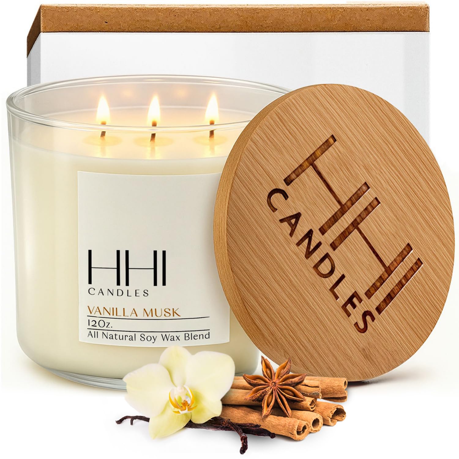 Amazon.co.jp: HHI Candles バニラムスク香り付きキャンドル すべて