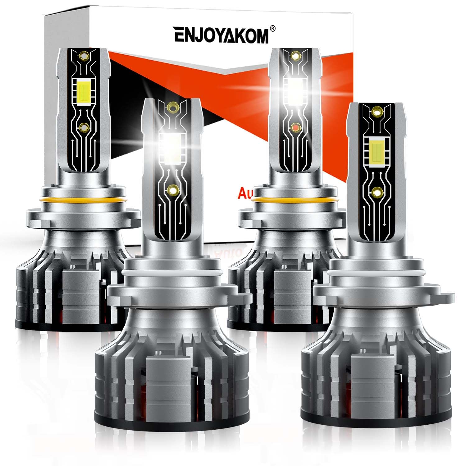 Compatible for Honda Civic 2004-2015 Fog Light Bulbs Kits, 300% Brightness 6500K White Light Direct Installation Driving Light Bulb, for Off-Road Use Only, 4-Pack