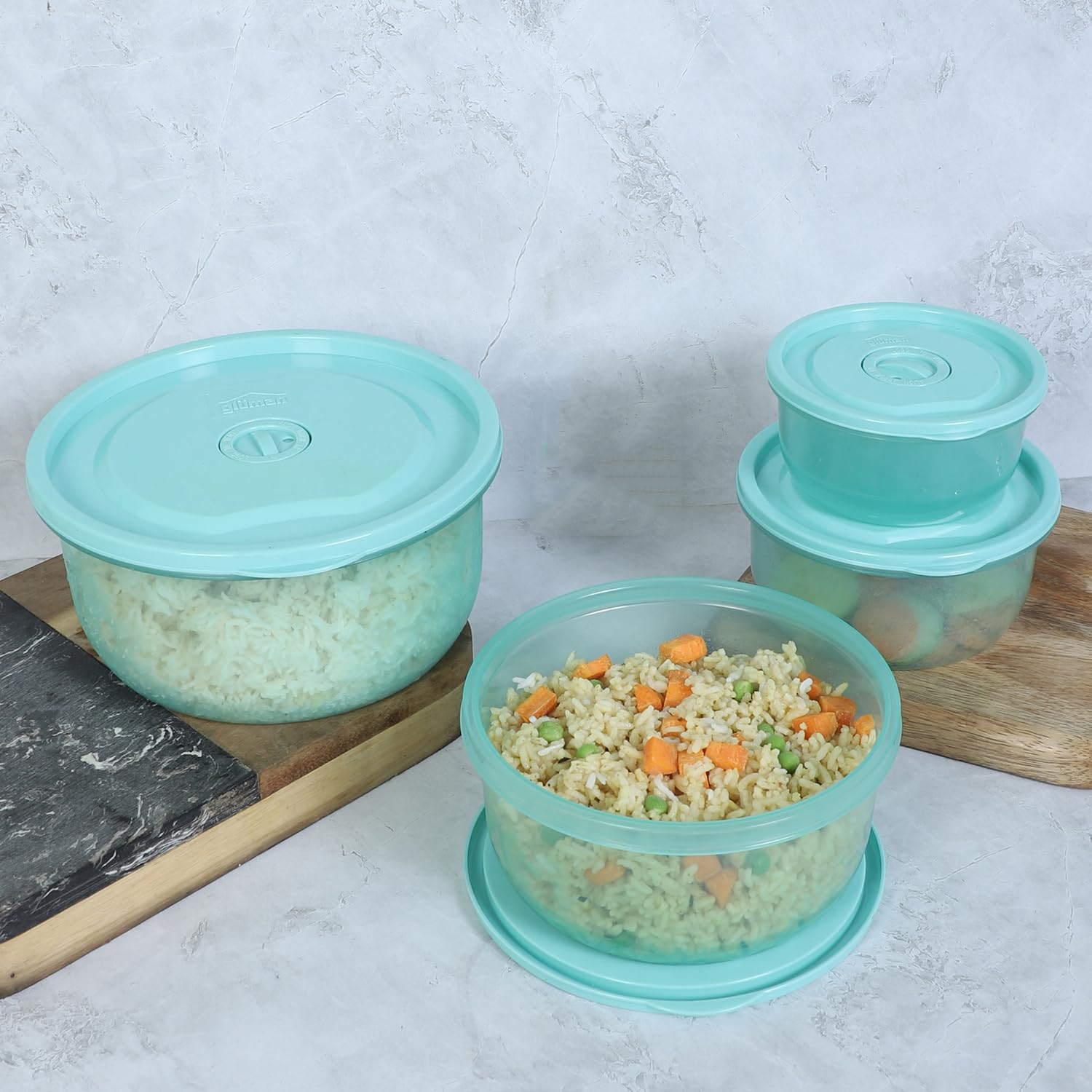 Gluman Microwave Containers - Steam Vent Lid -6 Gluman Microwave Containers - Steam Vent Lid -6