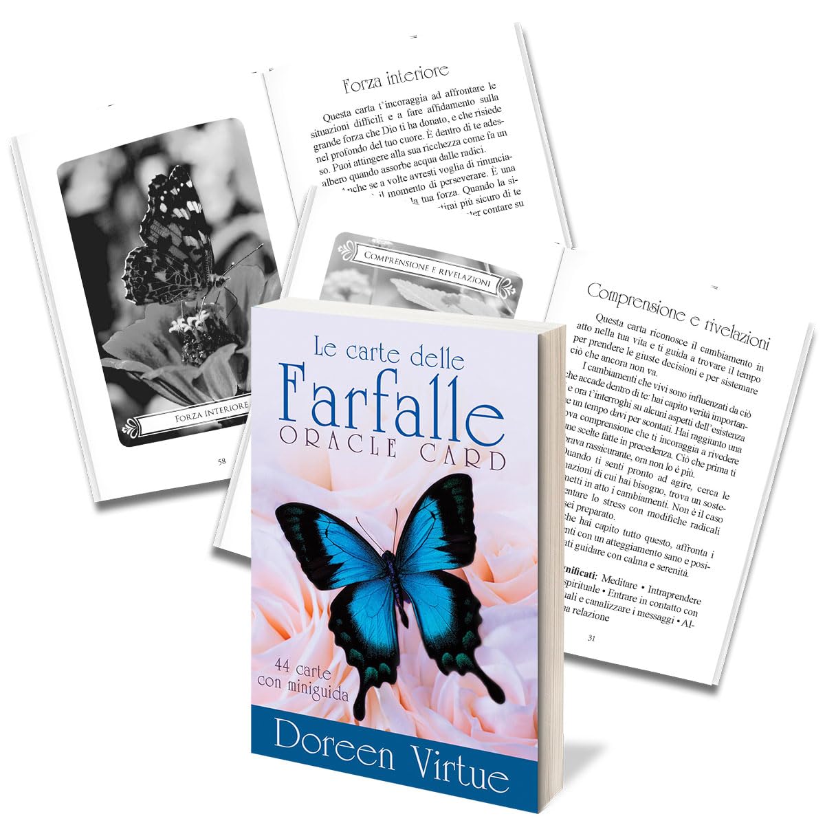 Le Carte Delle Farfalle 44 Carte con Guida