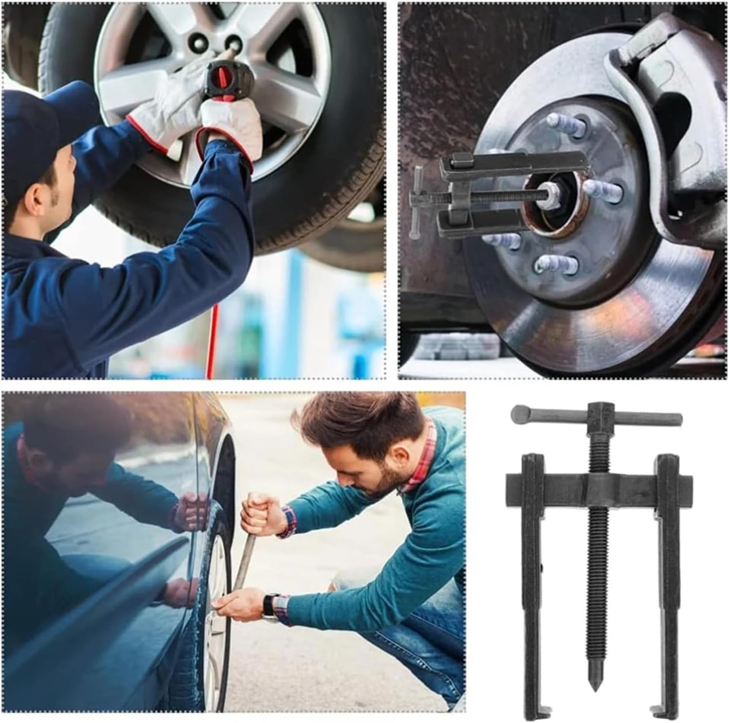 10pcs Motorcycle Bearing Removal Tool Puller Set Bearing Extractor Mechanic Tools