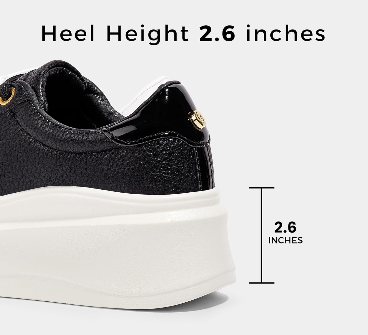 LUCKY STEP Women's Platform Fashion Sneakers Faux Leather Classic Tennis Shoes Low Top Casual Walking Shoes - Image 5