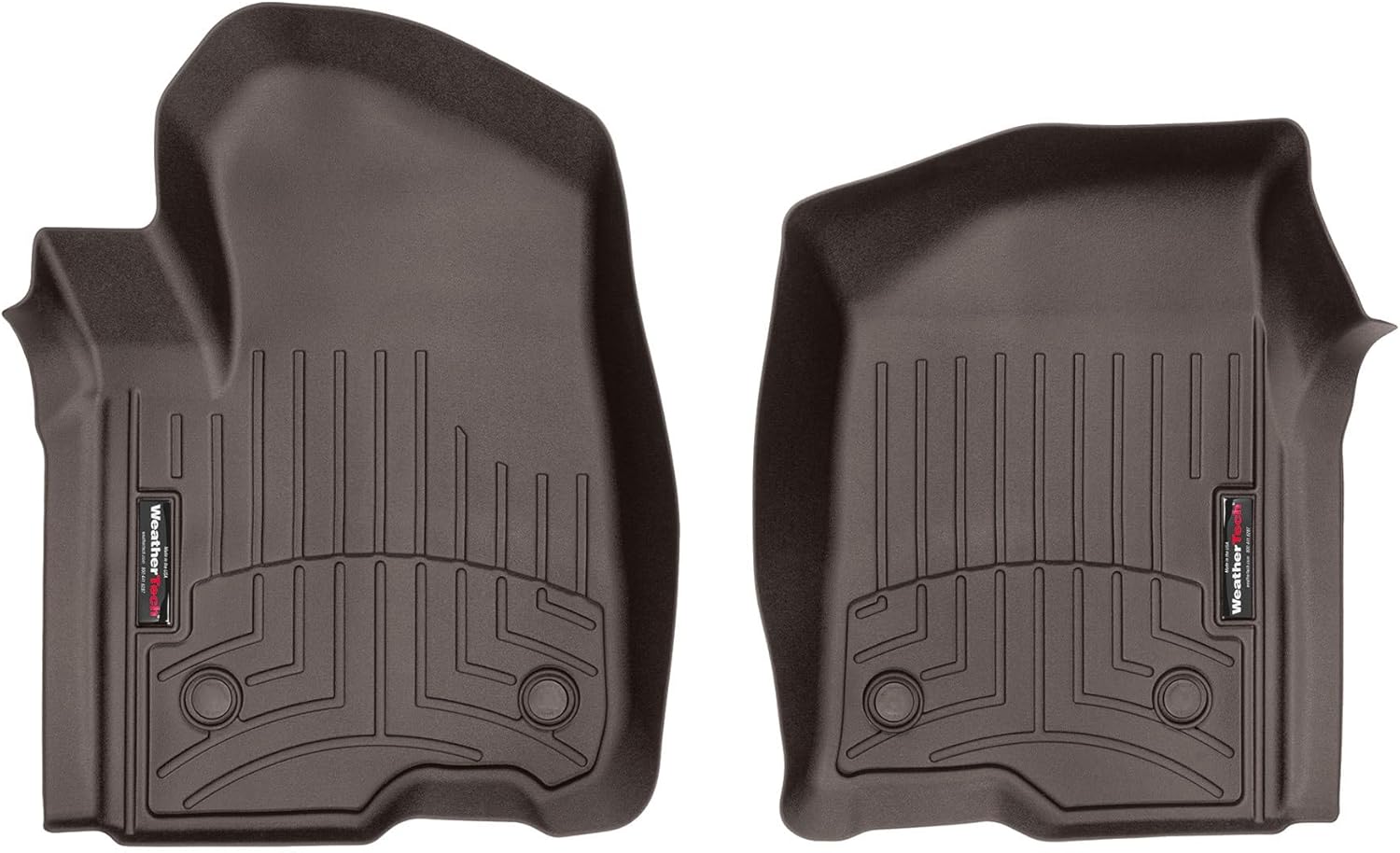 WeatherTech Custom Fit FloorLiners for Chevrolet Silverado 2500HD/3500HD, Silverado 2500HD/3500HD, Silverado 2500HD/3500HD - 1st Row (4714361), Cocoa