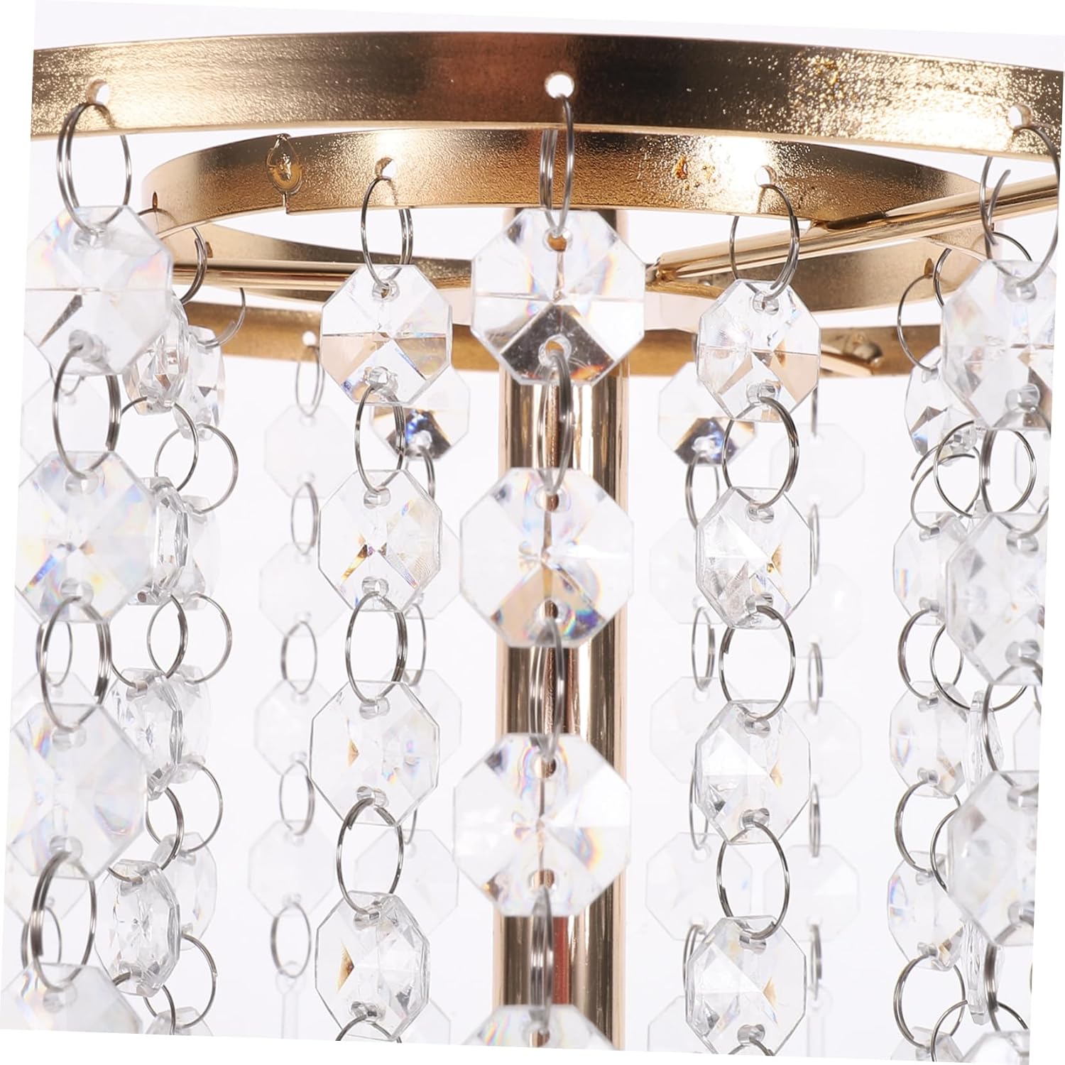 Centerpiece Flower Stand for Weddings Decorative Table Decor with Elegant Chandelier Design Height for Home and Event Arrangements