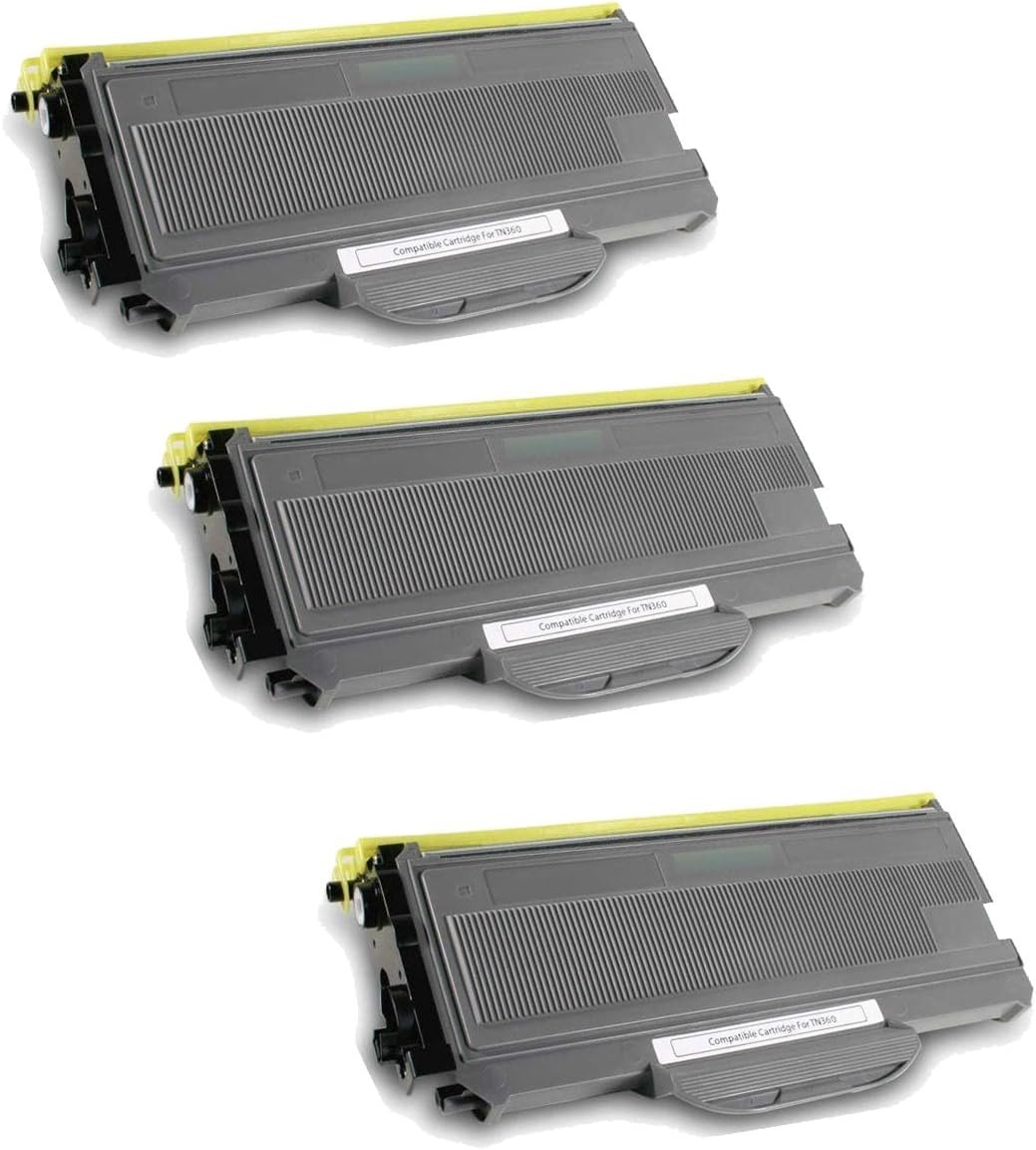 Star USA Compatible Toner Cartridge Replacement for Brother TN360 (Black, 3-Pack)