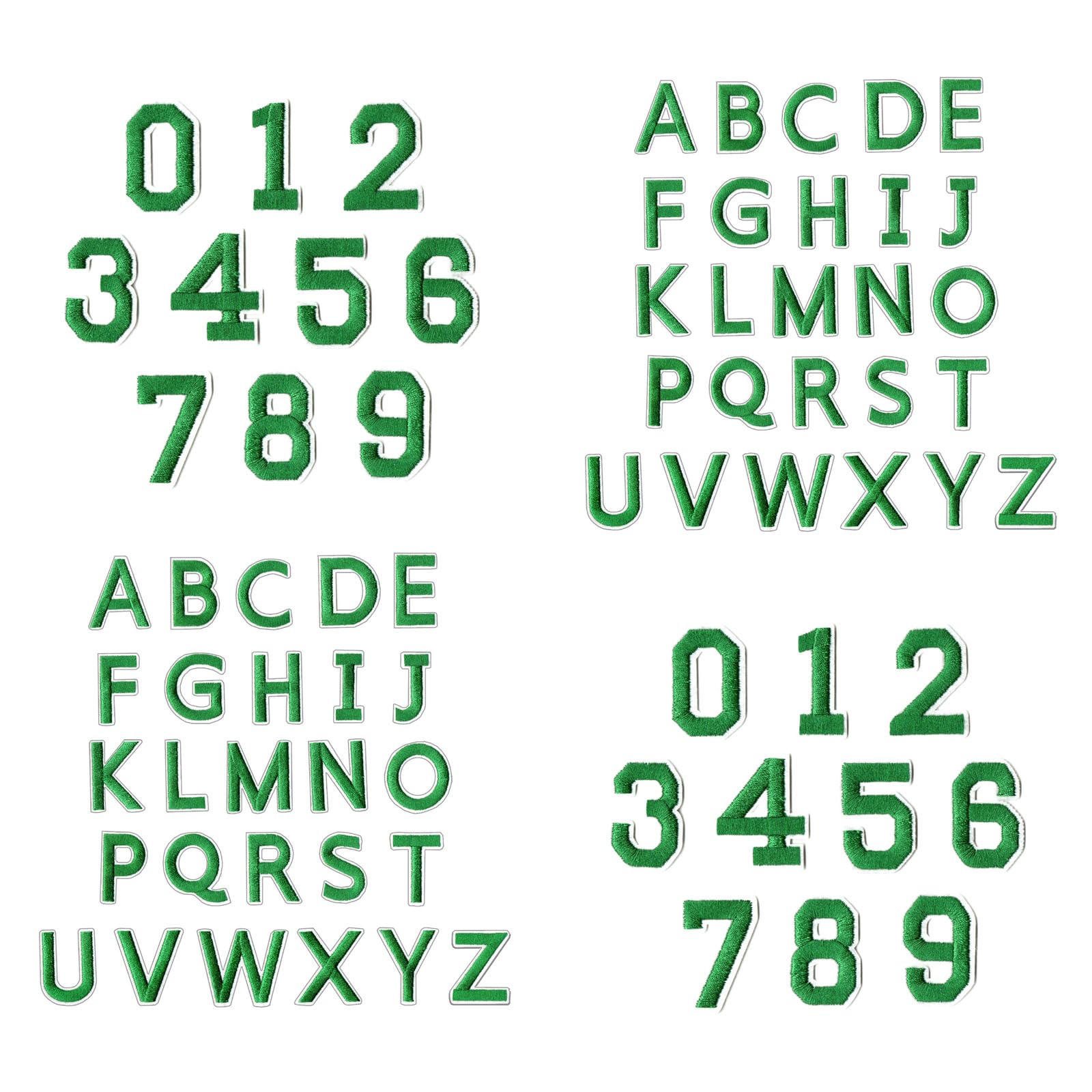Xjdzineq 72 Embroidered Letter Number Patches Washable Sewing on Decal for Backpacks Hat Designs Clothing Patches