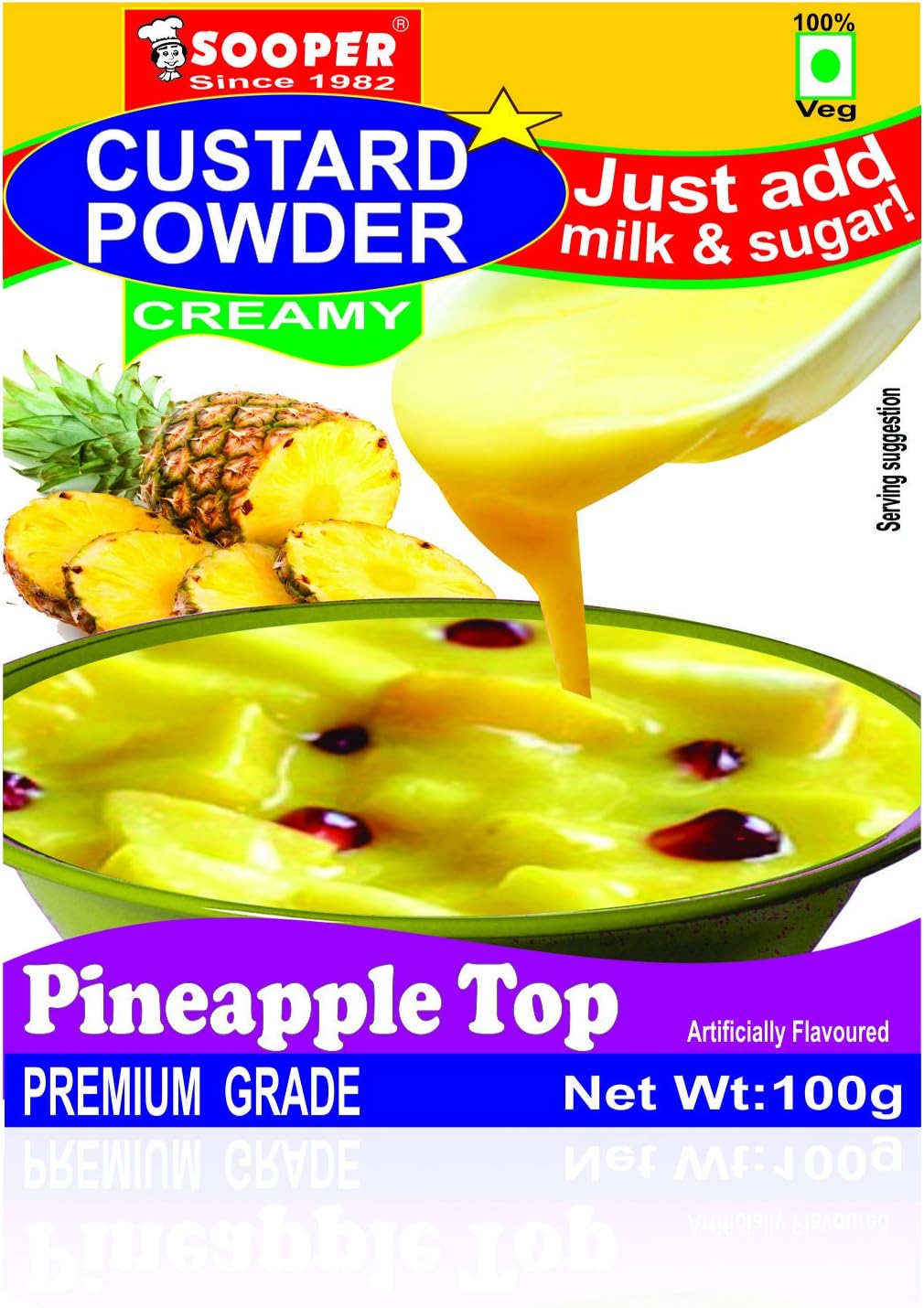 SOOPER Custard Powder Pineapple TOP Custard Powder