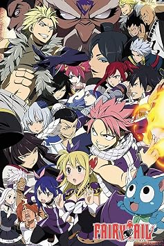 Fairy Tail and Guilds Anime Poster, Size 24x36