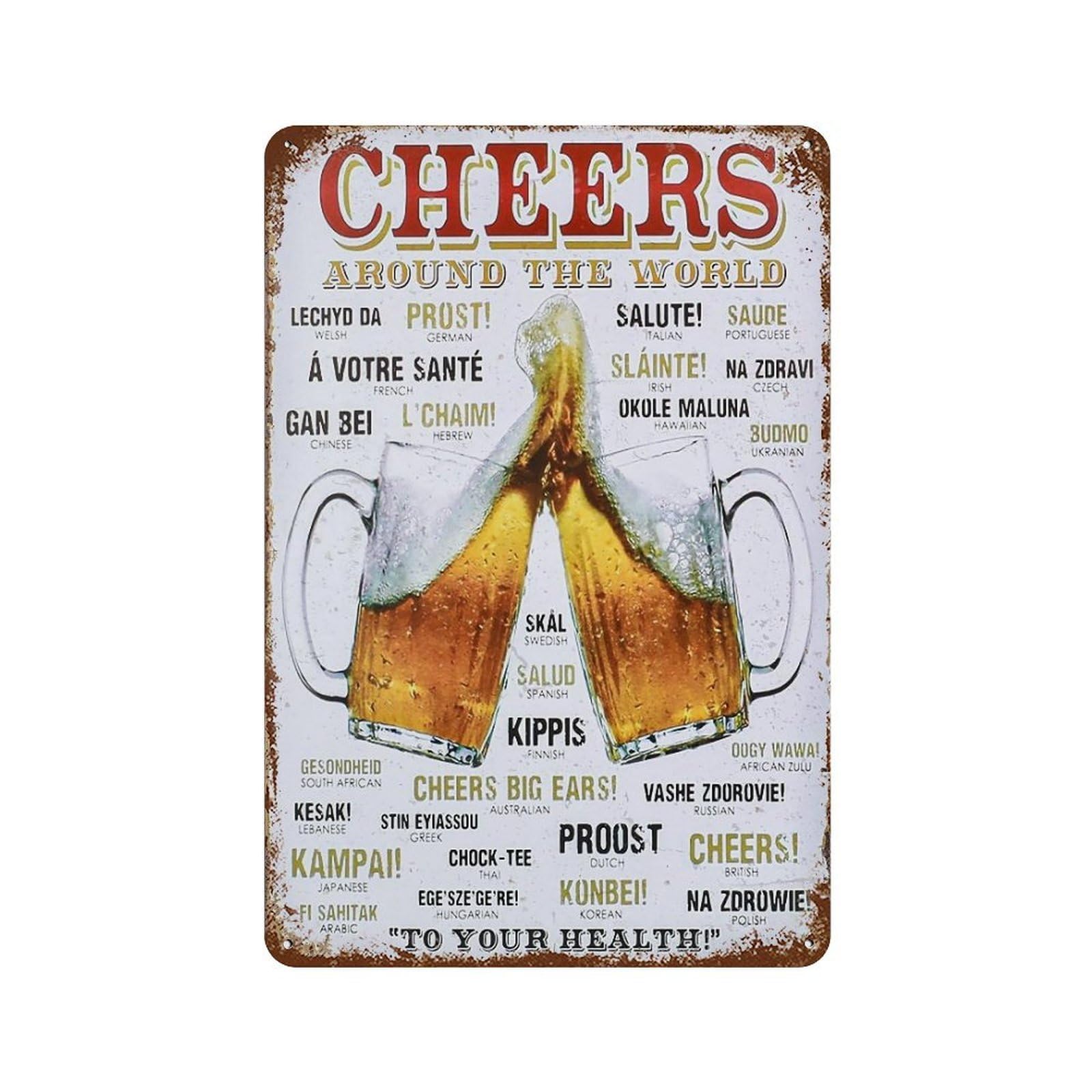 Yhgertku Style Cafe Bar Pub Wall Art Retro Iron Vintage Metal Tin Sign Poster Modern Decor For Living Rooms Gift 30X20cm