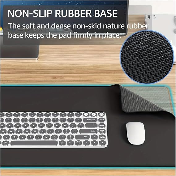 Desk mat Large Mouse Pad, Office Gaming Table Mat, Non-slip Rubber Base Washable For Work for Office and Home(220x180x2mm)