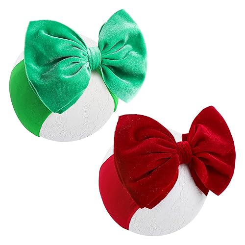 Miniatura 9 de YanJie Diademas de San Valentín para bebé, lazos de terciopelo rojo, hechos a mano, lazos para el cabello, accesorios de regalo para recién nacidos,