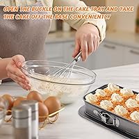 Vista 4 de Molde desmontable rectangular, molde rectangular para tartas con parte inferior extraíble, 11 x 7 pulgadas, bandejas rectangulares para hornear