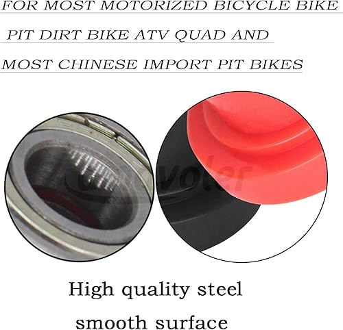 Miniatura 4 de Guía de rueda tensor de polea de cadena de 0.394 pulgadas para Pit Dirt Mini Bike ATV 125cc 140cc 160cc SSR XR125 CRF50 KLX110 (negro)