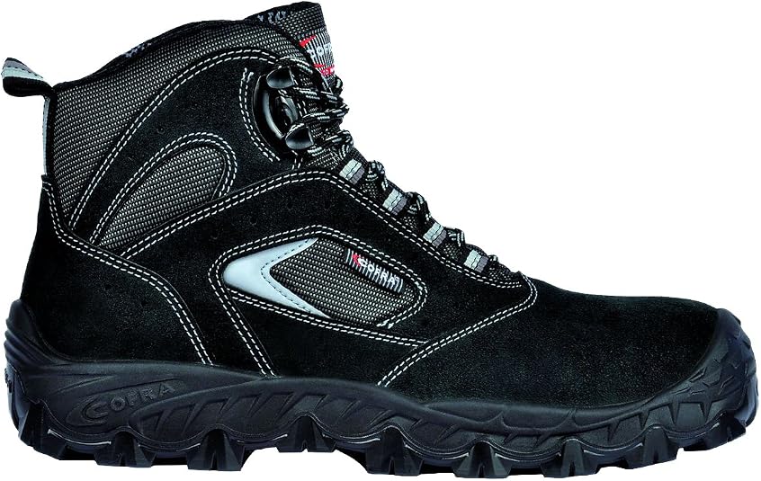 Chaussures De Sécurité COFRA New Egeo S1P SRC - Taille 43, Noir, Norme EN ISO 20345:2011