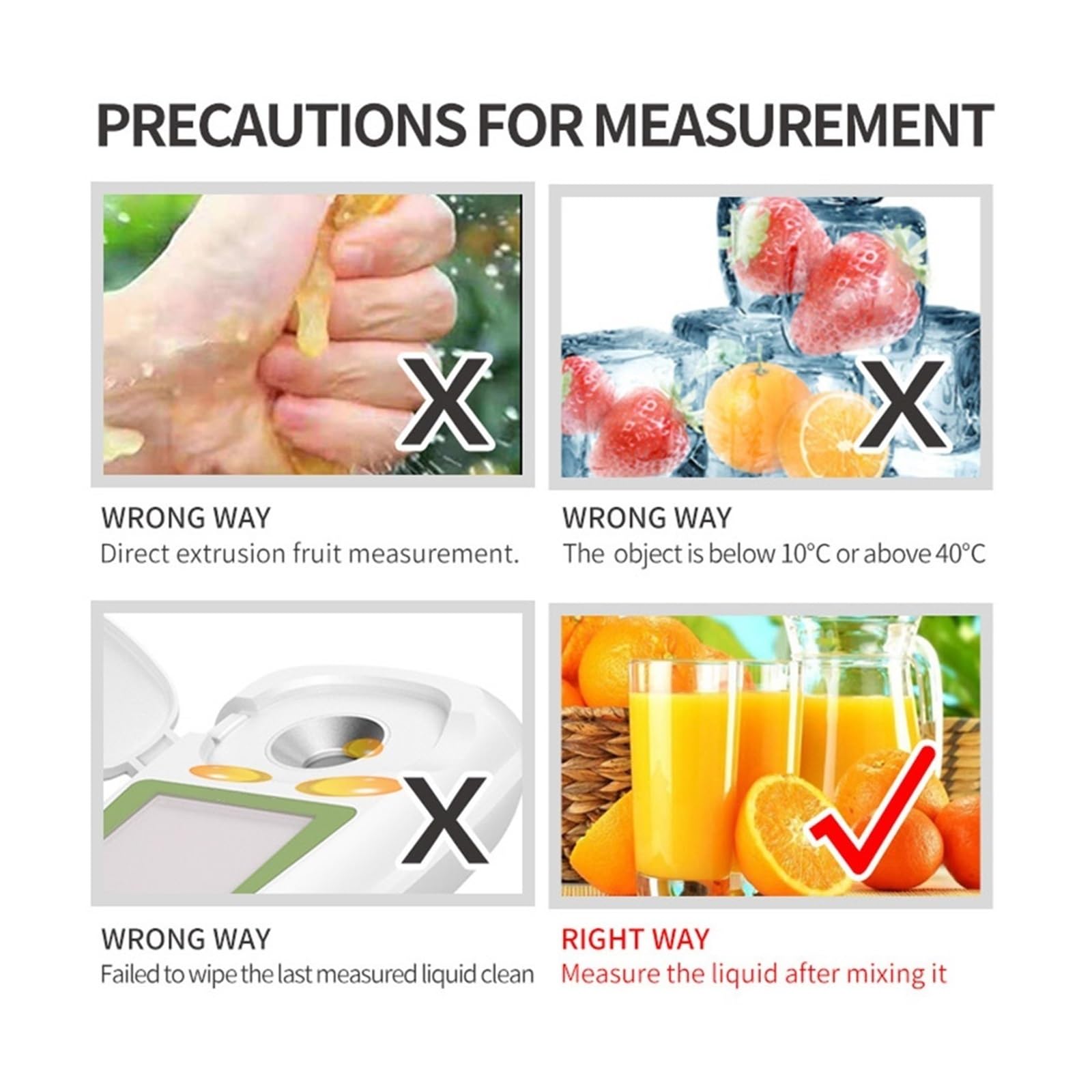 Refractómetro Medidor De Azúcar Vino Cerveza Alcohol Fruta Concentración Hidrómetro Densitómetro Sacarímetro Preciso Y FáCil De Usar