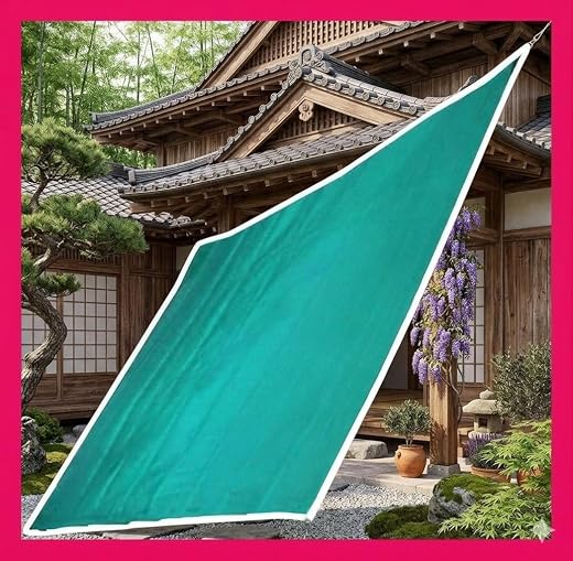 Green Shade Net –90% UV Sun Protection for Outdoor Use|HDPE (high Density polyethylene) (10 * 10 ft)