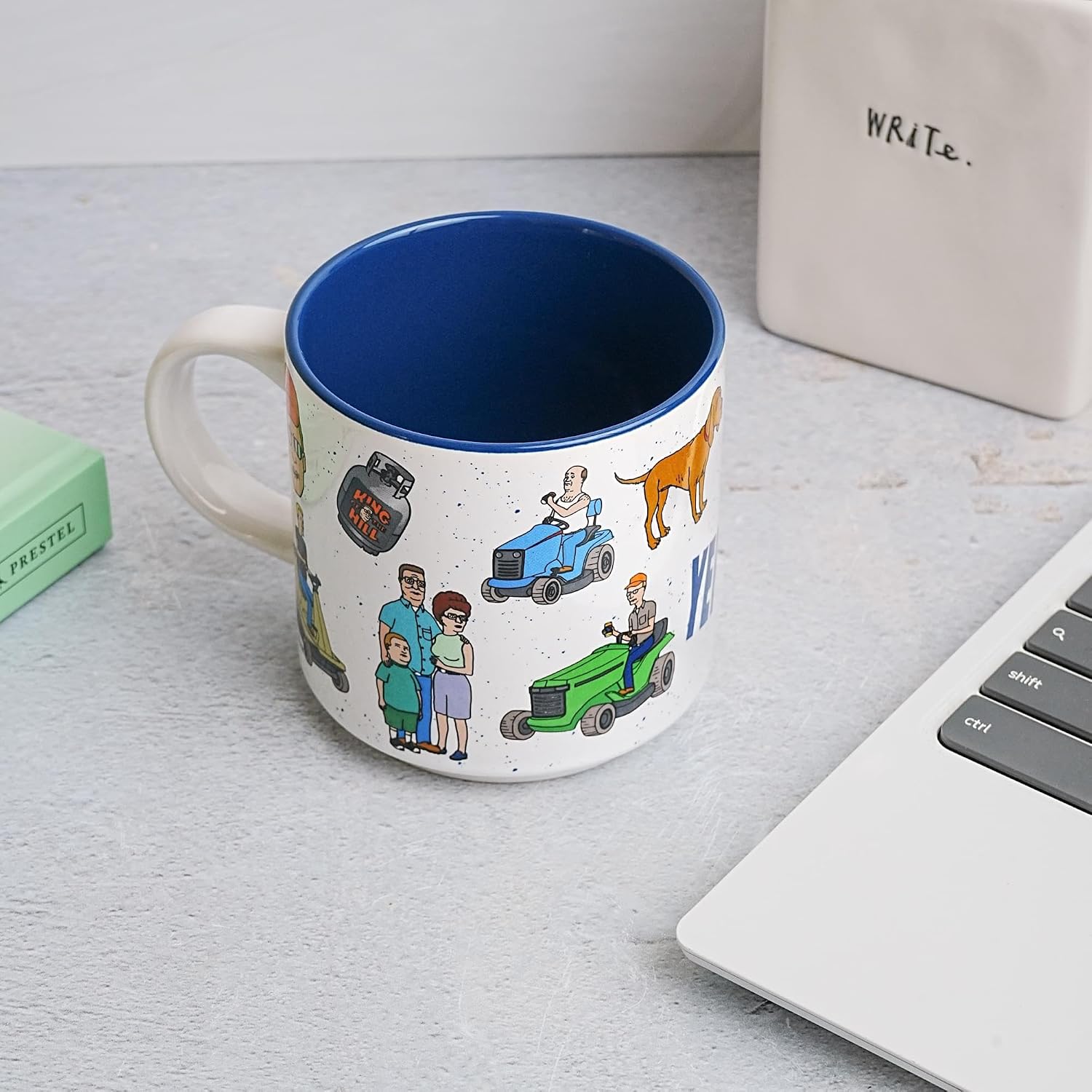 Silver Buffalo King Of The Hill Episode Icons Single Stackable Ceramic Mug | Coffee Cup For Tea, Cocoa, Beverages | Holds 13 Ounces