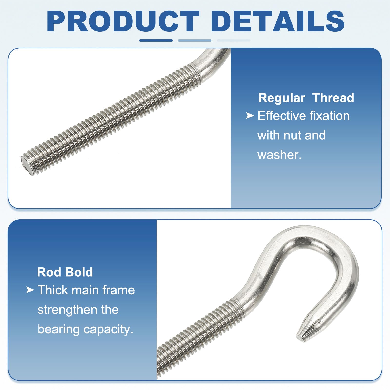 PATIKIL M5 Stainless Steel Eye Bolt - Image 3