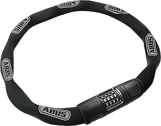 ABUS Chain Lock 8808C - Sturdy Combination Lock Made of Specially Hardened Steel - Easy to Read Numbers with Hood - ABUS Security Level 9