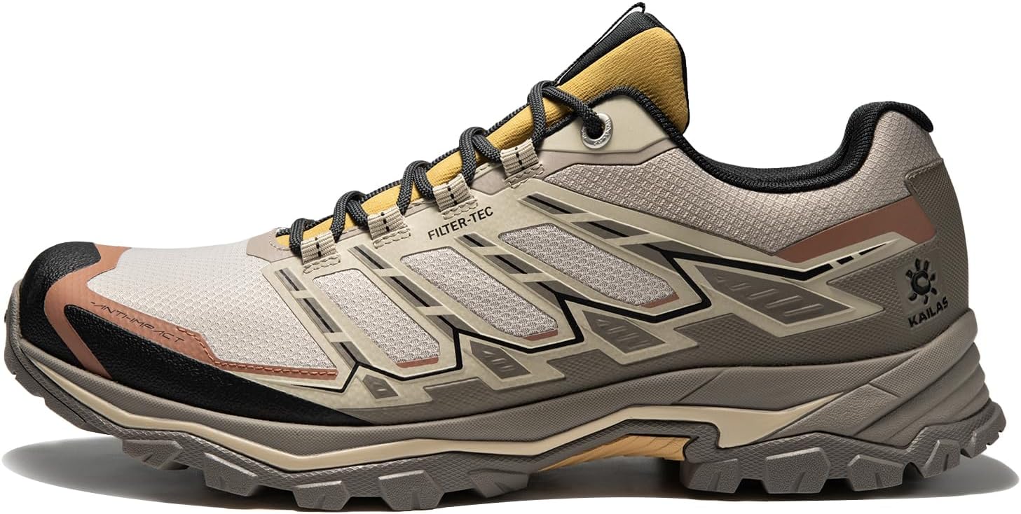 KAILAS Men's Expedition-4 FLT Waterproof Lightweight Trail Running Breathable Durable Hiking Shoes Anti-Slip Outdoor Mountaineering Shoe