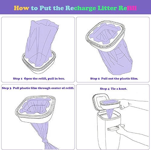 Miniatura 2 de Paquete de 15 repuestos de arena para gatos, bolsa perfumada compatible con tu cartucho de repuesto de eliminación de arena Genie estándar y Plus,