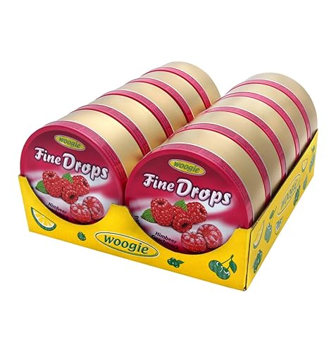 Miniatura 2 de German Fine Drops Sanded Caramelo de Frambuesa 6.17 oz lata (Himbeergeschmack) (3 pcs)