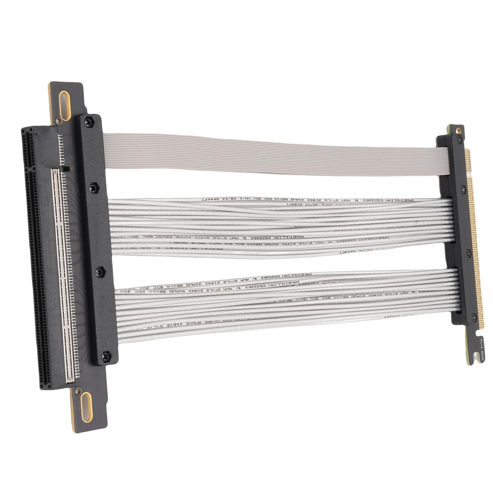 Kabel Pionowy PCIE 5.0 16x, 128 Gb/S generał 5 Kabel Przedłużający GPU, Karta Pionowa Karty Graficznej, dla RTX4090 5090 RX8900 RX7900 (20 cm)