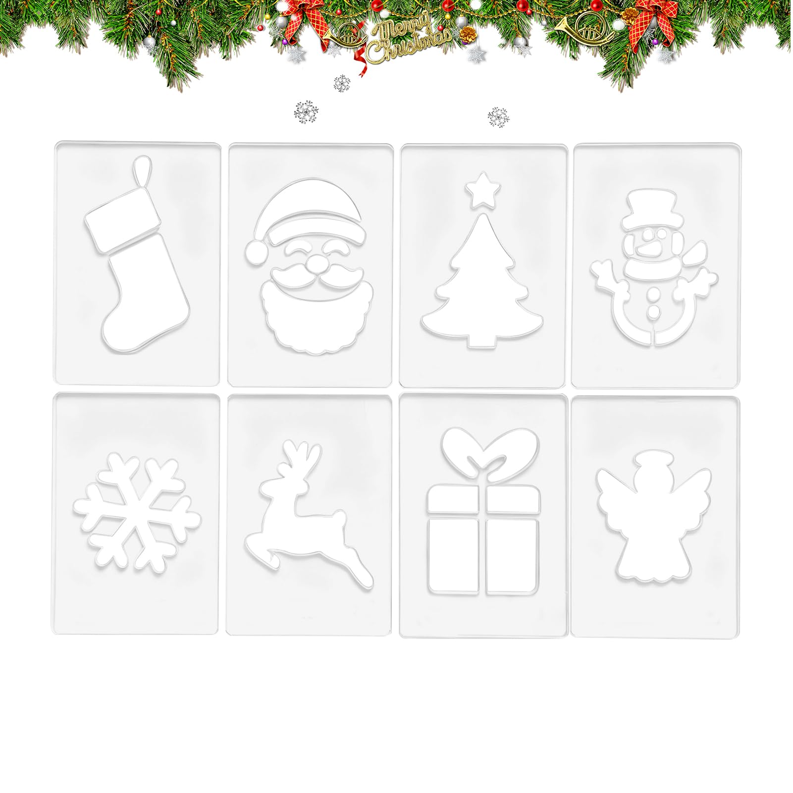 Plantillas acrílicas para router de Navidad que evitan errores de corte