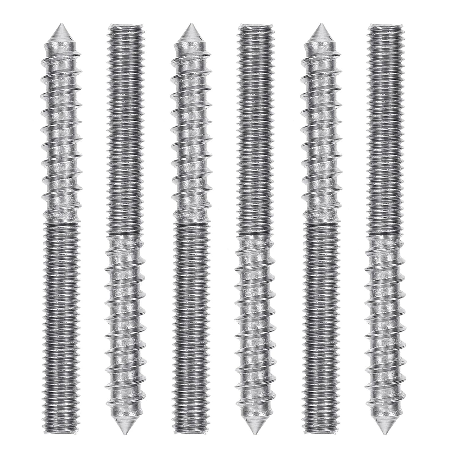 Double Headed Bolts Self Tapping Screw Double Ended Screws Double Head Self Tapping Screws M4 M5 M6 30-50mm 50 Pcs(40MM-M6)