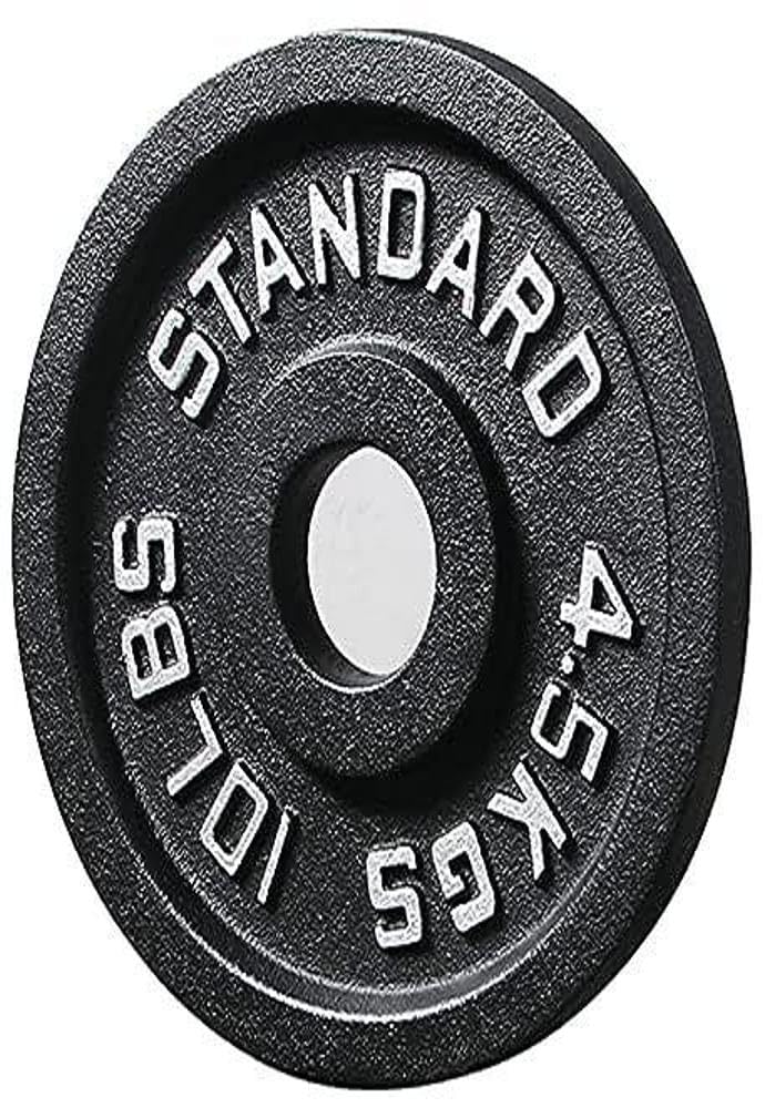 Sporzon! Żeliwna płyta obciążająca do treningu siłowego, podnoszenia ciężarów i crossfitu, pojedyncza, czarna