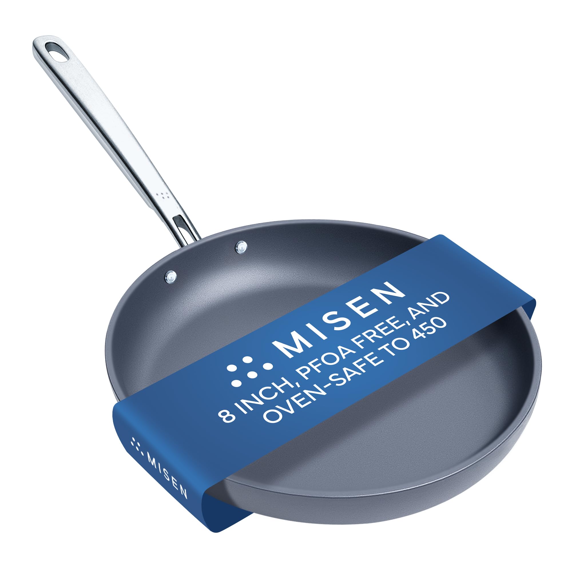 MisenPremium Nonstick Frying Pan 8 Inch - Premium Skillet for Meat, Vegetables, Eggs, and More - Tough, Long Lasting, Non Stick Coating for Easy Cooking and Quick Clean Up