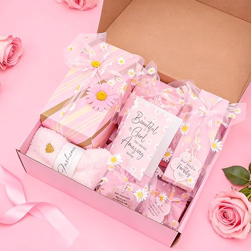 Miniatura 5 de Juego de 9 regalos de moda envueltos individualmente, lindos y prácticos, regalo de Navidadcumpleaños para nieta, hija, sobrina de 8 a 16 años, con