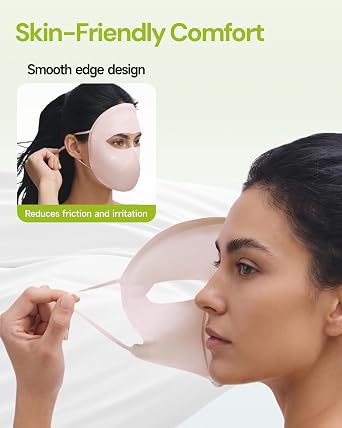 BENEUNDER Cooling Full Face Sun Protection Cover for Women Eye Corner UPF 50+ Breathable 3D Structured Outdoor Activities