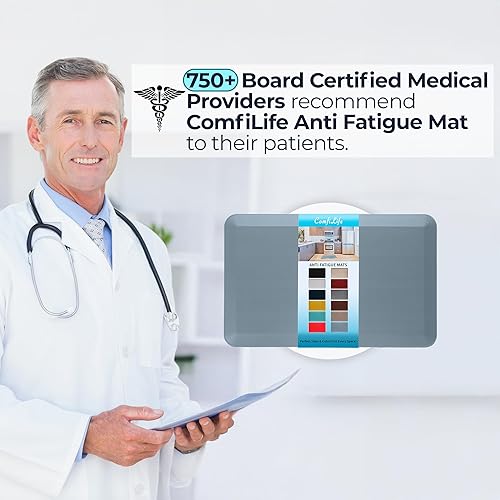 Miniatura 33 de ComfiLife - Alfombrilla antifatiga de 3/4 pulgadas de grosor para cocina o escritorio de pie, hogar u oficina, duradera, resistente a las manchas y