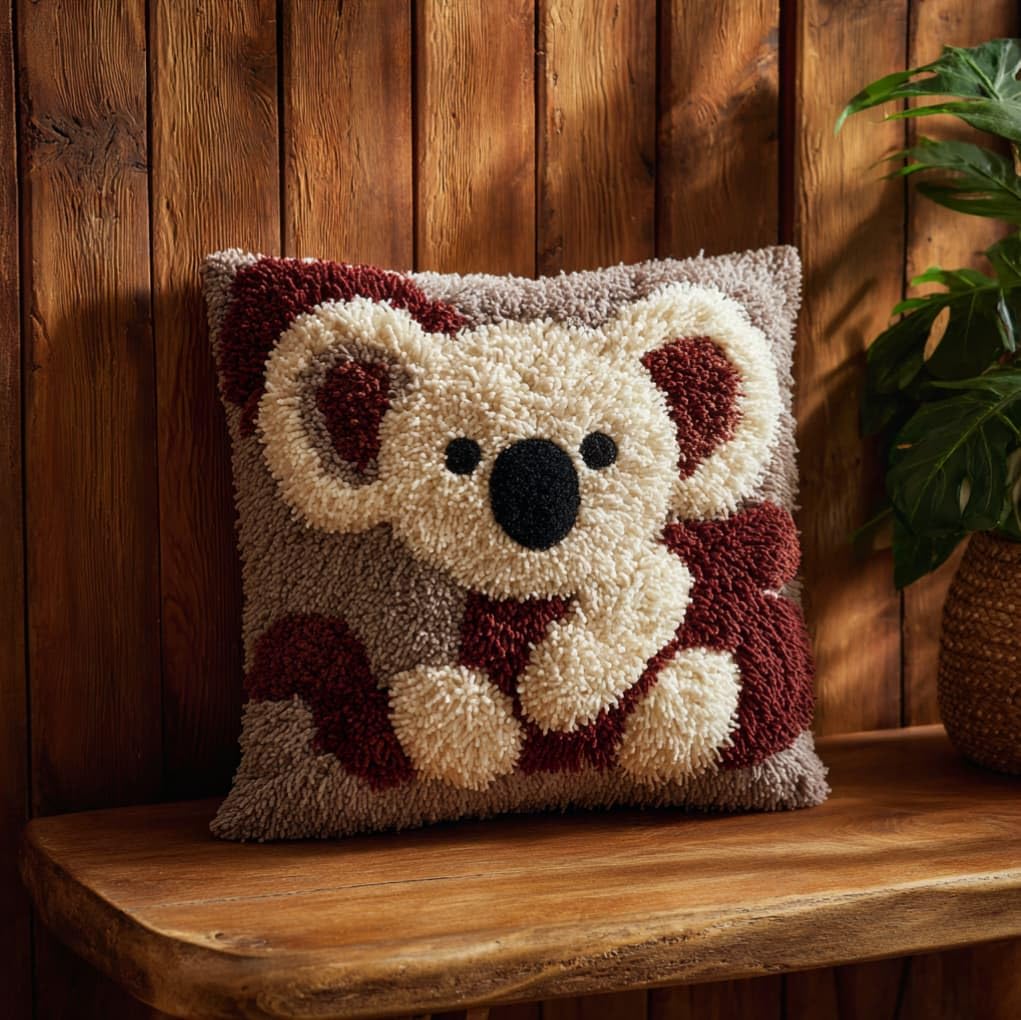 Axiangzik Koala Latch Hook Pillow Kits For Beginners,