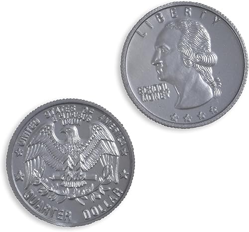 Miniatura 7 de LEARNING ADVANTAGE -7523 Dimes - Juego de 100 monedas de plástico - Diseñado y tamaño como moneda real de EE UU - Enseña matemáticas al dinero con