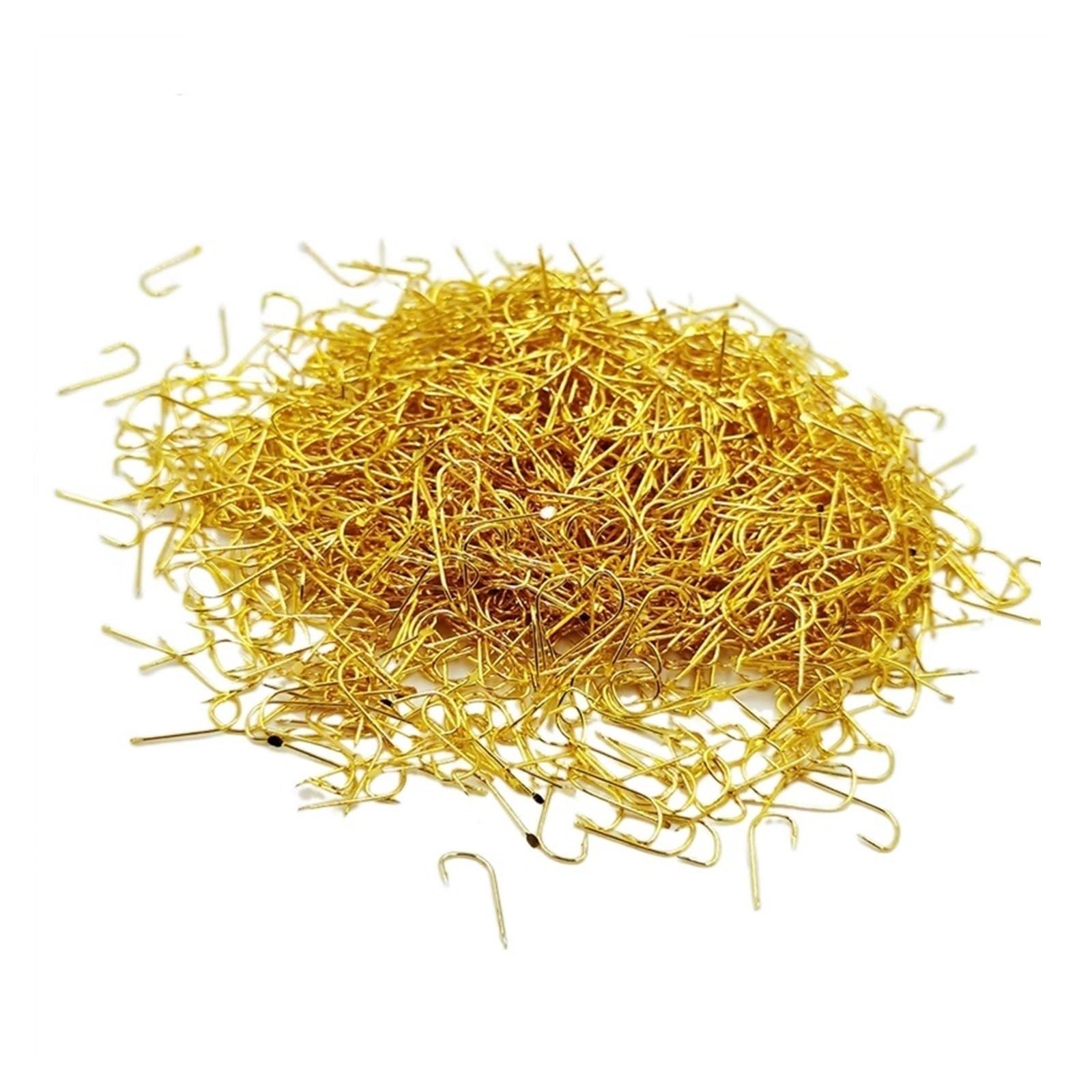 Hameçons de pêche dorés haute résistance, pack de 100 pièces forgées du choix 1# au 8#