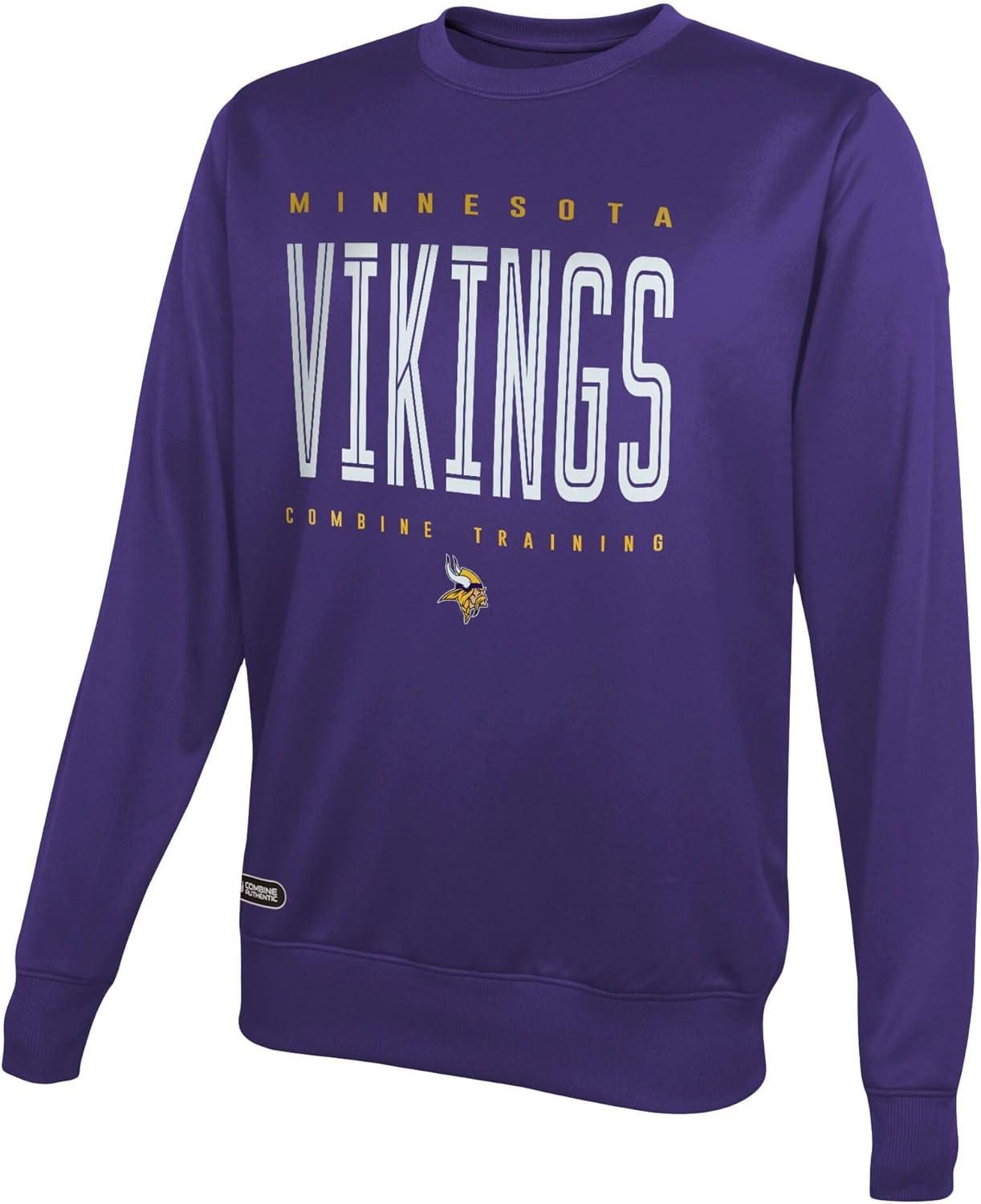 Outerstuff NFL Kids Youth 8-20 Officially Licensed Top Pick Team Color Performance Primary Logo Pullover Crewneck Sweatshirt