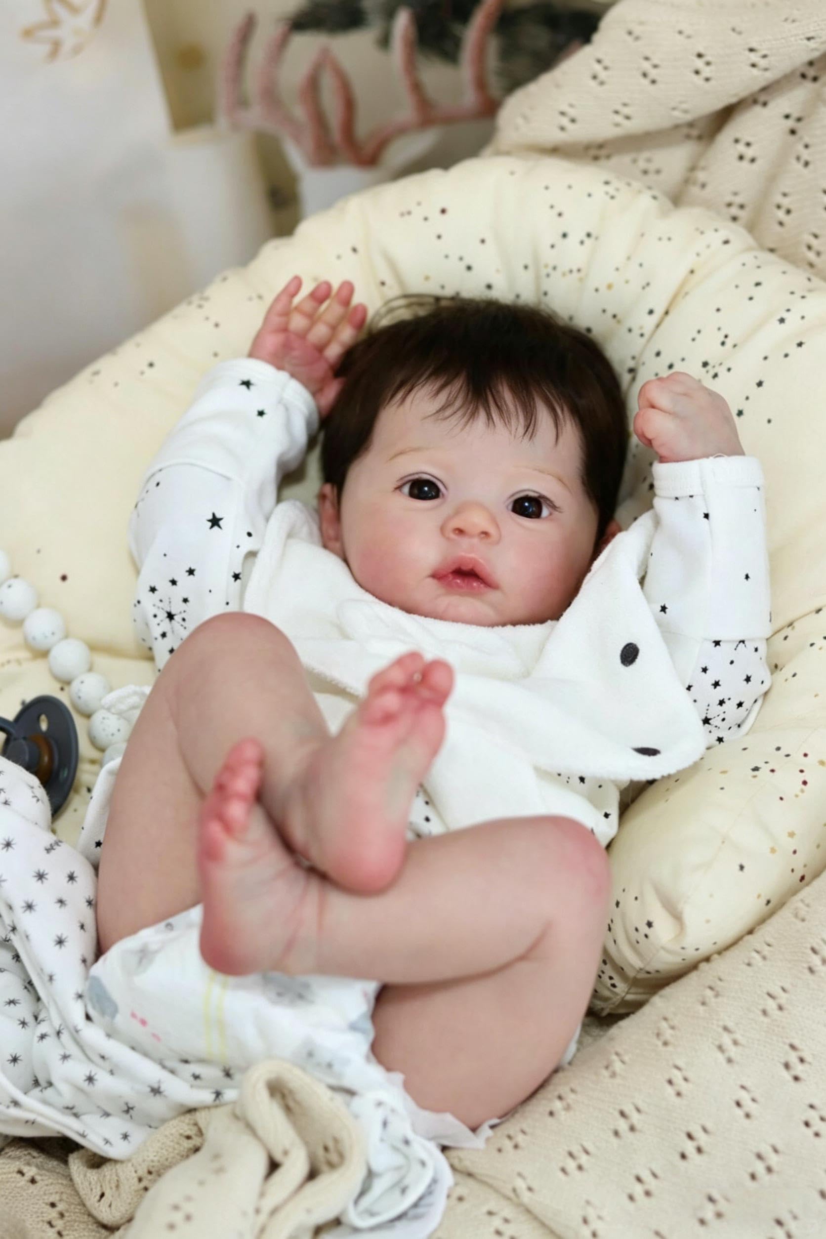 RXDOLL Realistyczne lalki Reborn Baby Dolls silikonowe na całe ciało, winylowe, anatomicznie poprawne, dziewczyna, pełna silikon, lalka, wodoodporne, prawdziwe życie Reborn lalki dla dziewcząt 3+